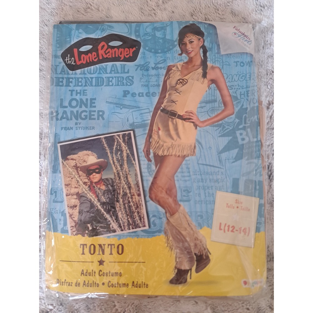 Disguise The Lone Ranger Tonto Tan Western Halloween Costume Adult Large 12-14